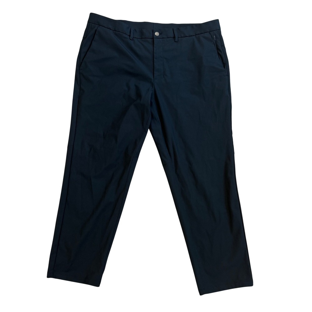 CRZ YOGA Mens Golf Pants Navy 40W Tapered Lightweight Performance Travel